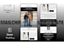 design responsive and editable mailchimp newsletter templates